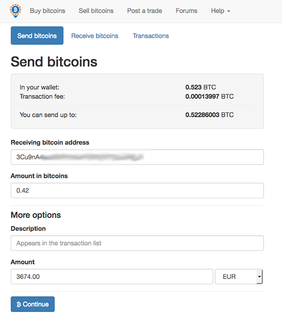 Transferring Bitcoin from Coinbase to other exchanges.